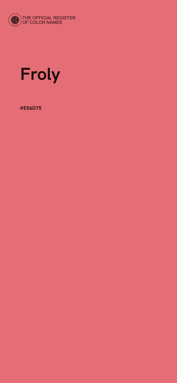 #E56D75 - Froly color image