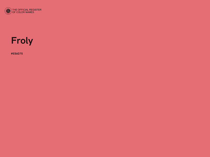 #E56D75 - Froly color image