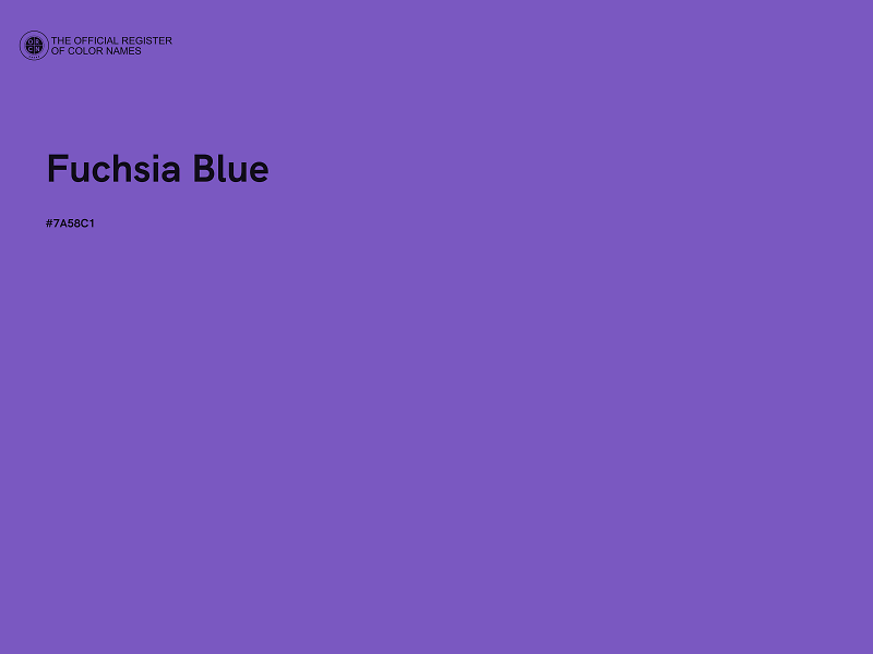 #7A58C1 - Fuchsia Blue color image