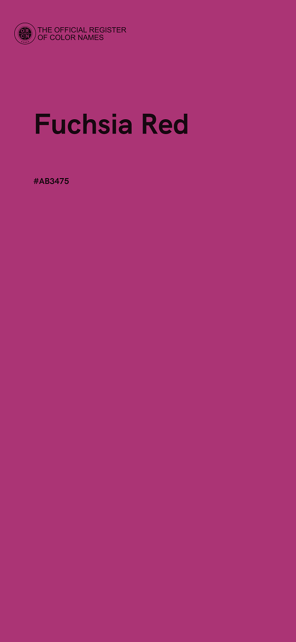 #AB3475 - Fuchsia Red color image