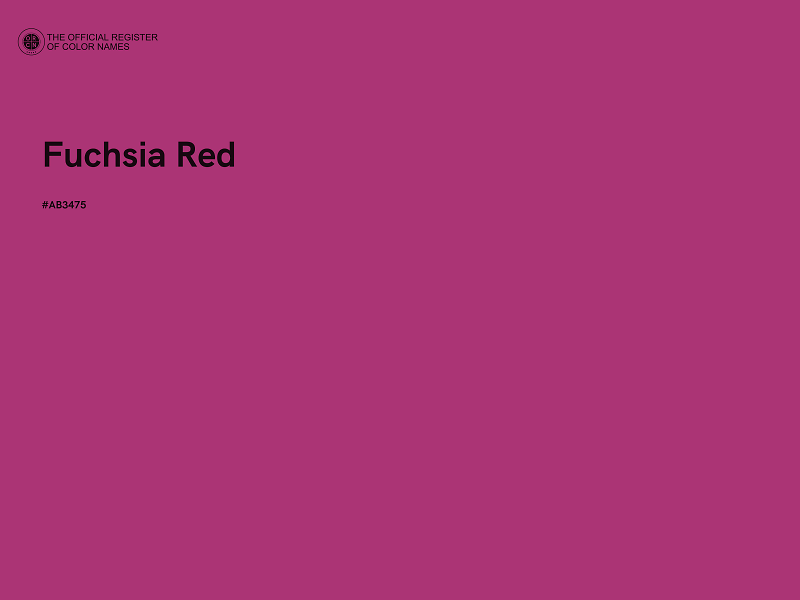 #AB3475 - Fuchsia Red color image