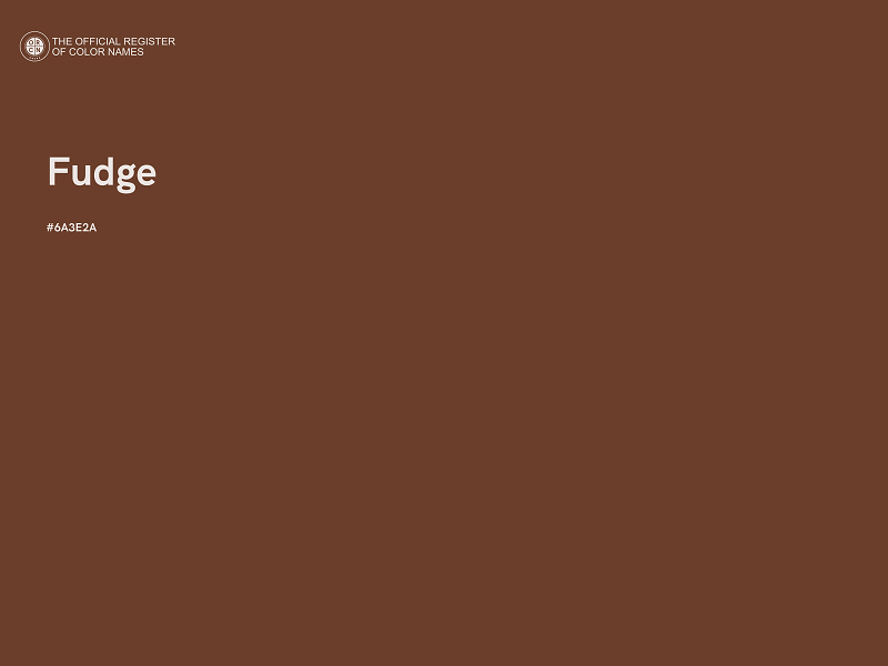 #6A3E2A - Fudge color image