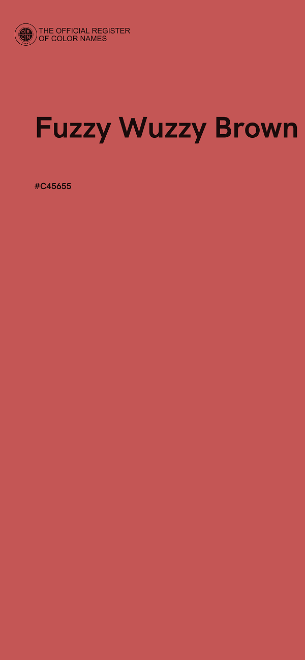 #C45655 - Fuzzy Wuzzy Brown color image