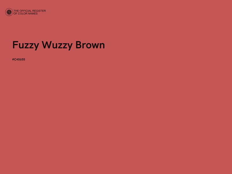 #C45655 - Fuzzy Wuzzy Brown color image