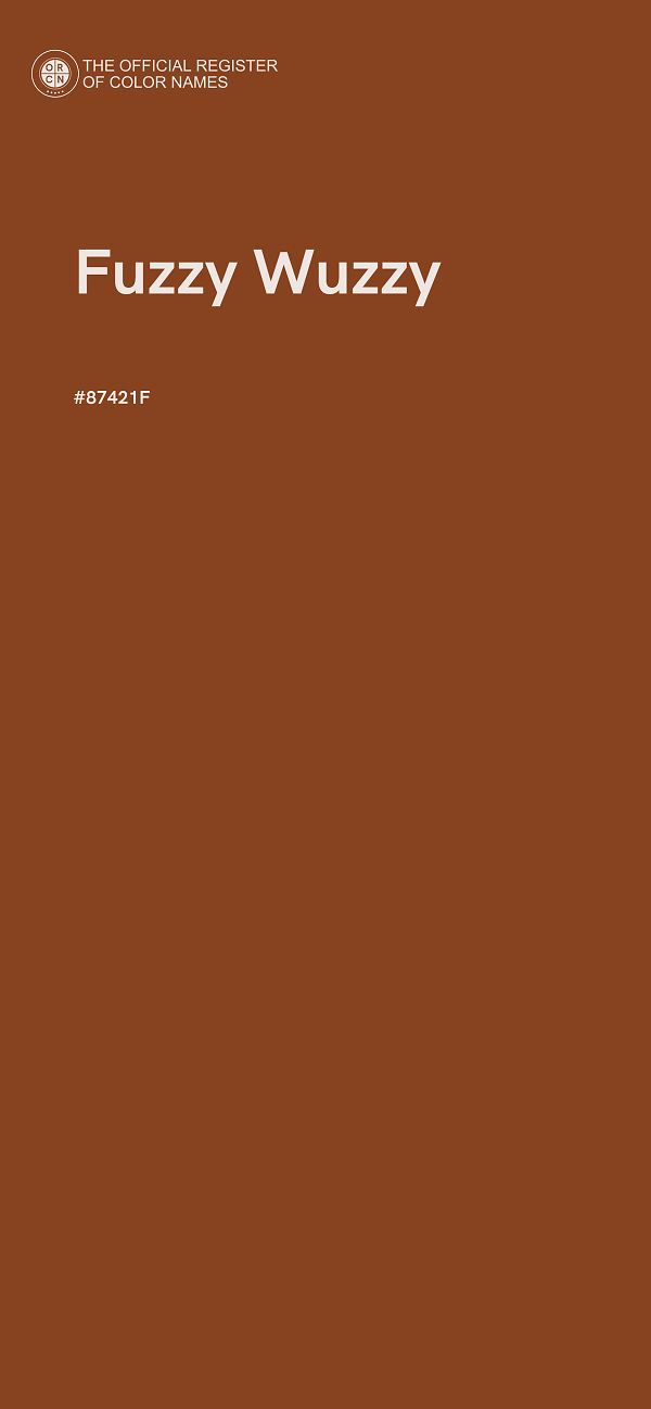 #87421F - Fuzzy Wuzzy color image