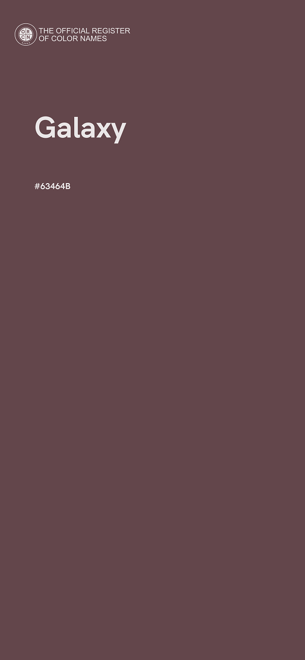#63464B - Galaxy color image
