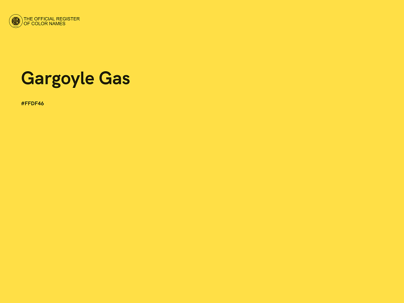 #FFDF46 - Gargoyle Gas color image