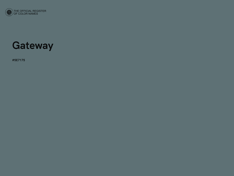 #5E7175 - Gateway color image