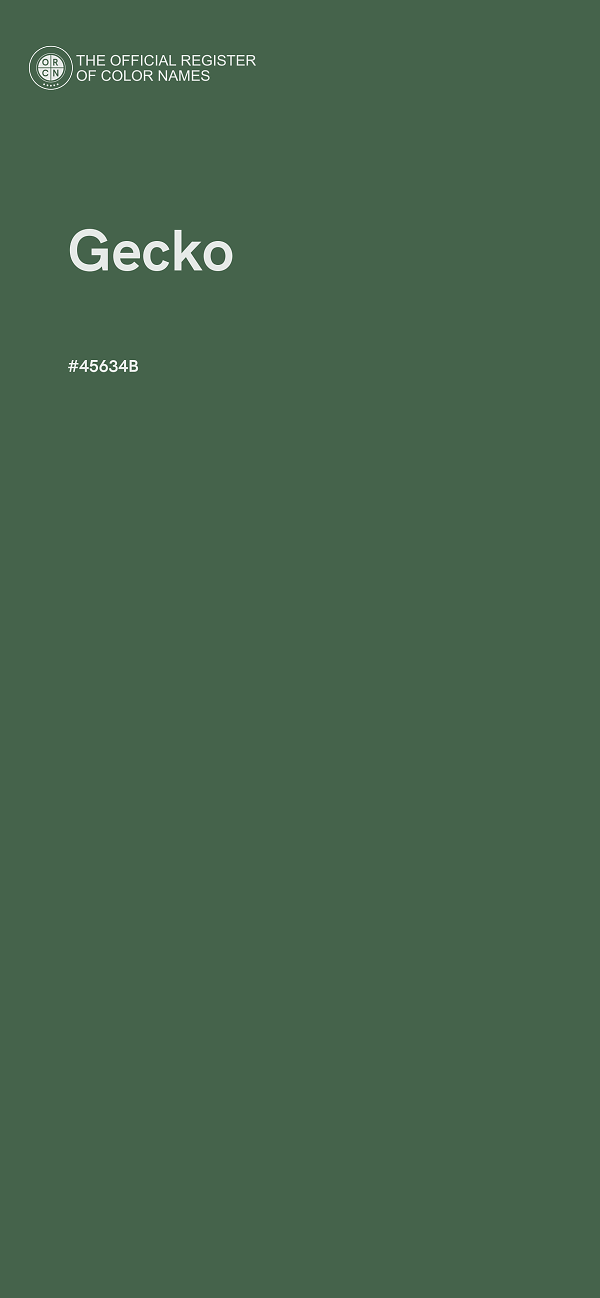#45634B - Gecko color image