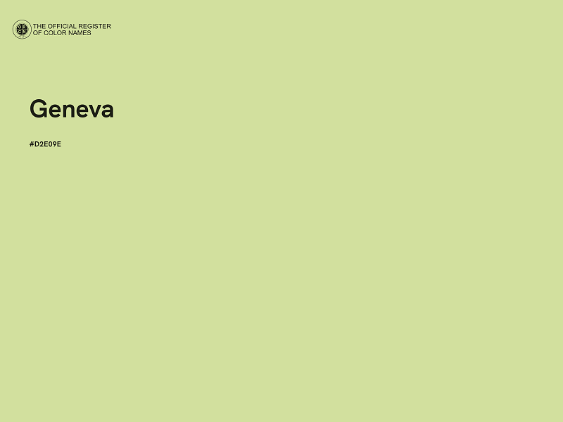 #D2E09E - Geneva color image
