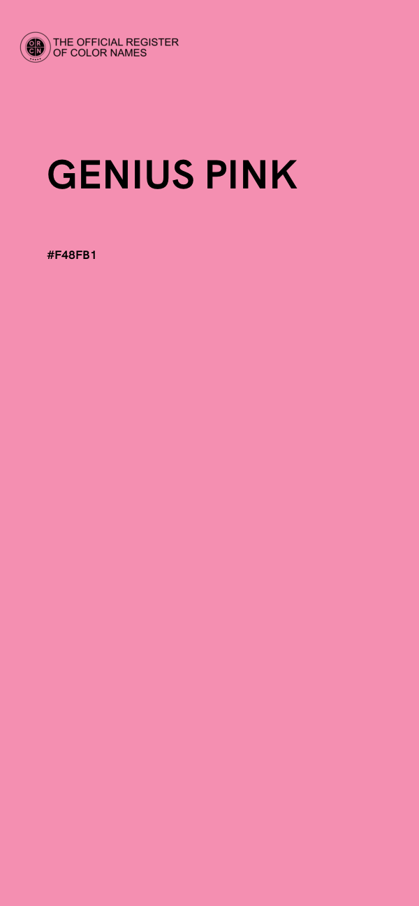 #F48FB1 - GENIUS PINK color image