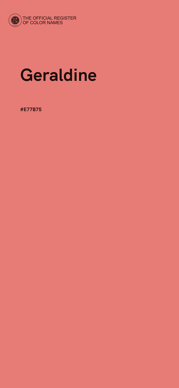 #E77B75 - Geraldine color image