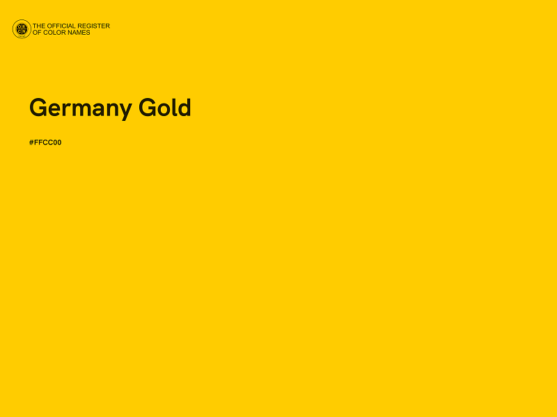 #FFCC00 - Germany Gold color image