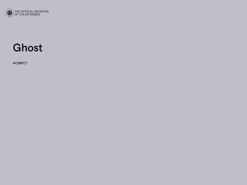 #C0BFC7 - Ghost color image