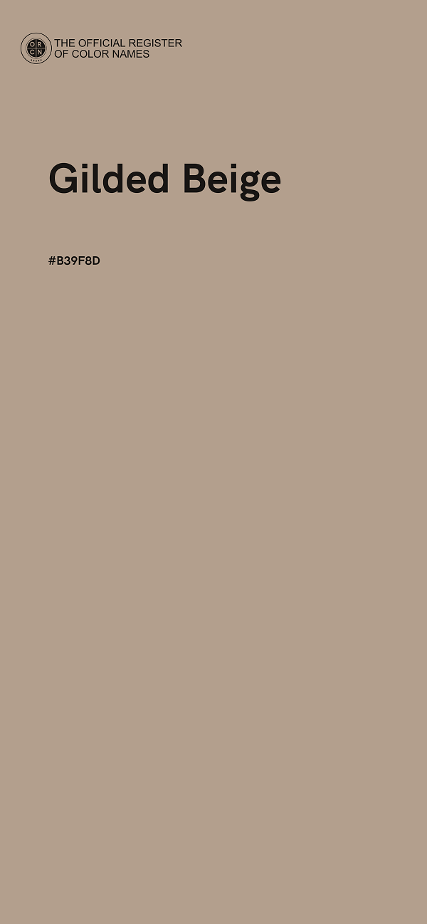 #B39F8D - Gilded Beige color image