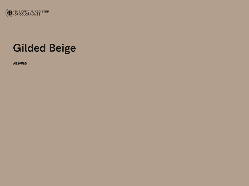 #B39F8D - Gilded Beige color image