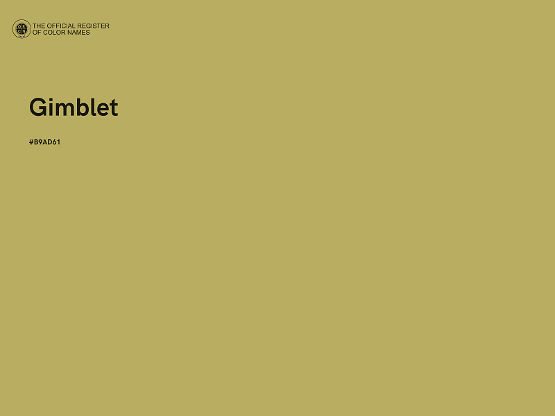 #B9AD61 - Gimblet color image