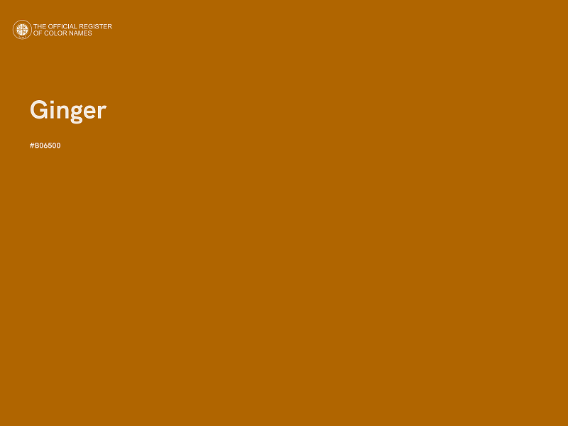 #B06500 - Ginger color image