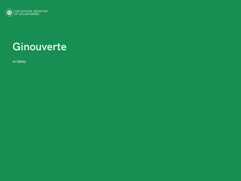 #178F52 - Ginouverte color image
