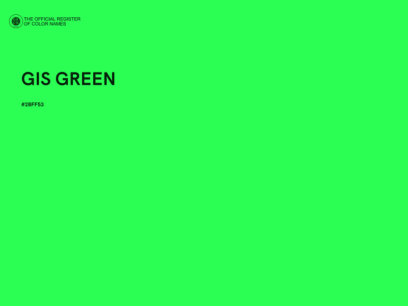 #2BFF53 - GIS GREEN color image