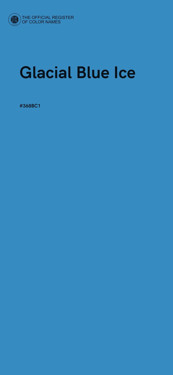 #368BC1 - Glacial Blue Ice color image