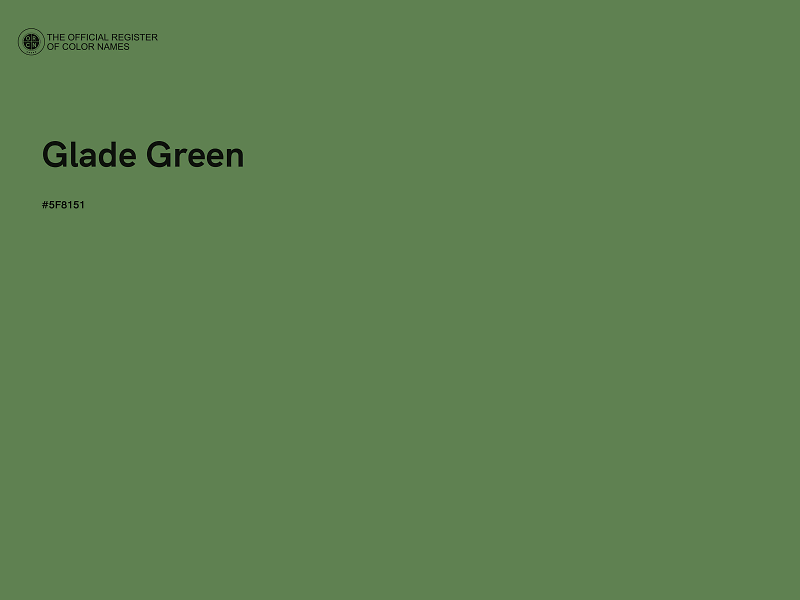 #5F8151 - Glade Green color image