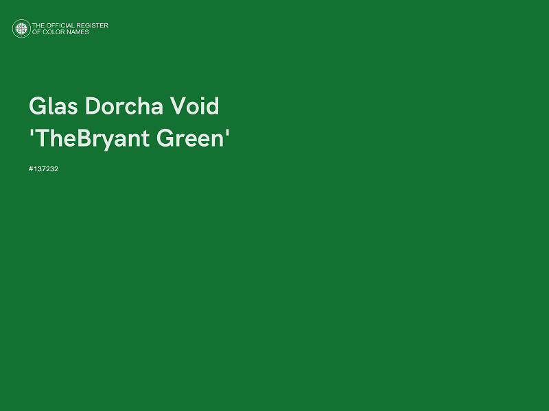 #137232 - Glas Dorcha Void 'TheBryant Green' color image