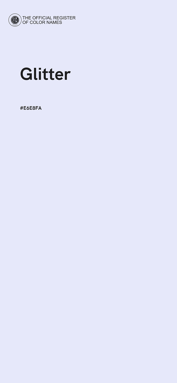#E6E8FA - Glitter color image