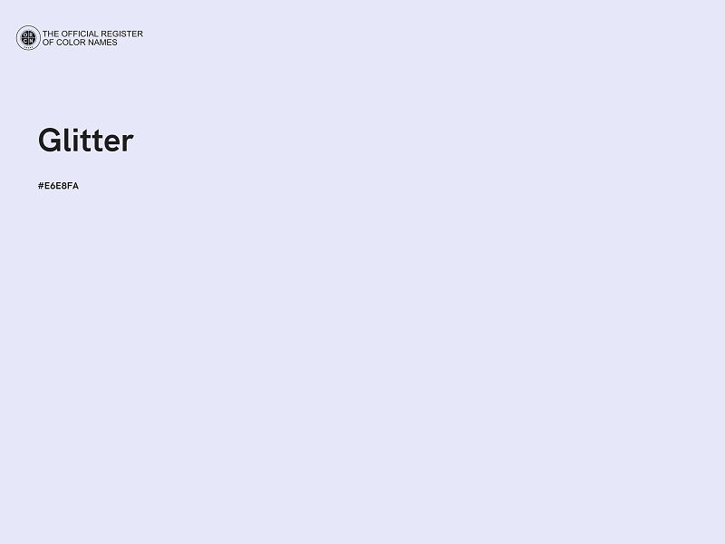 #E6E8FA - Glitter color image