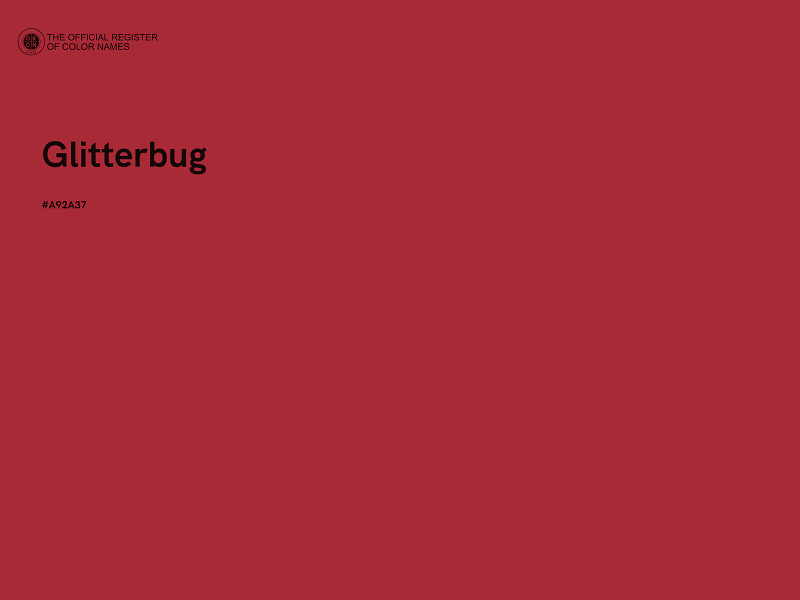 #A92A37 - Glitterbug color image