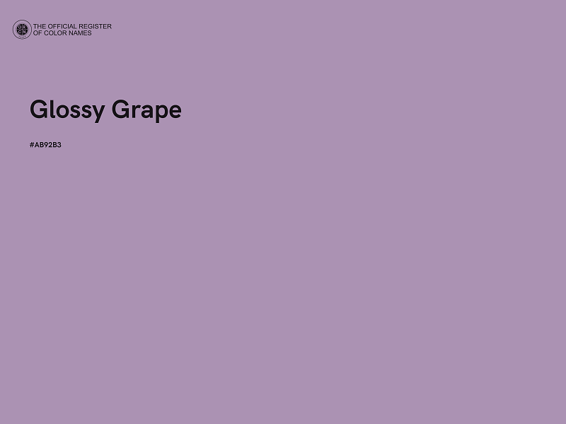 #AB92B3 - Glossy Grape color image