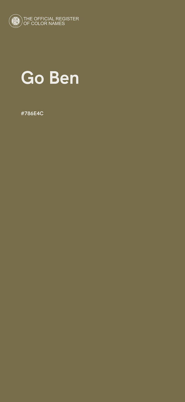 #786E4C - Go Ben color image
