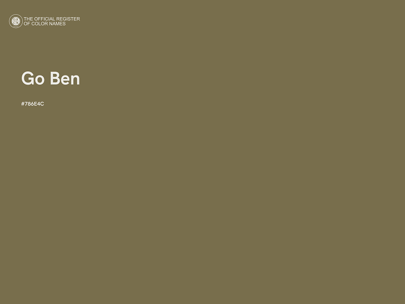 #786E4C - Go Ben color image