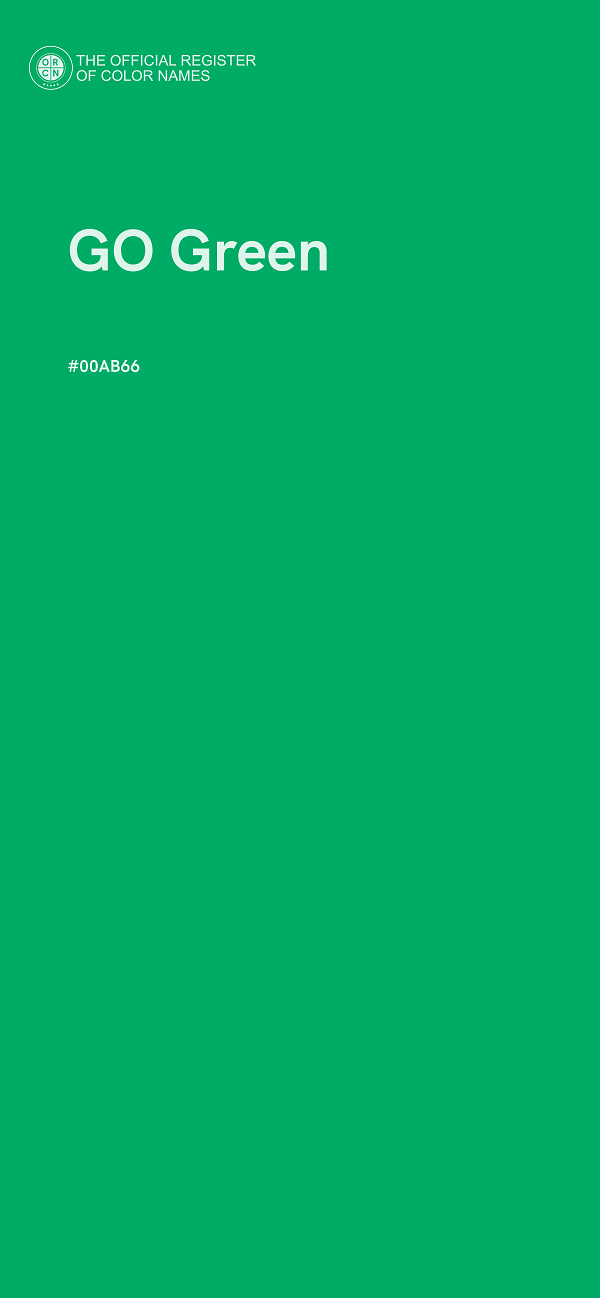 #00AB66 - GO Green color image