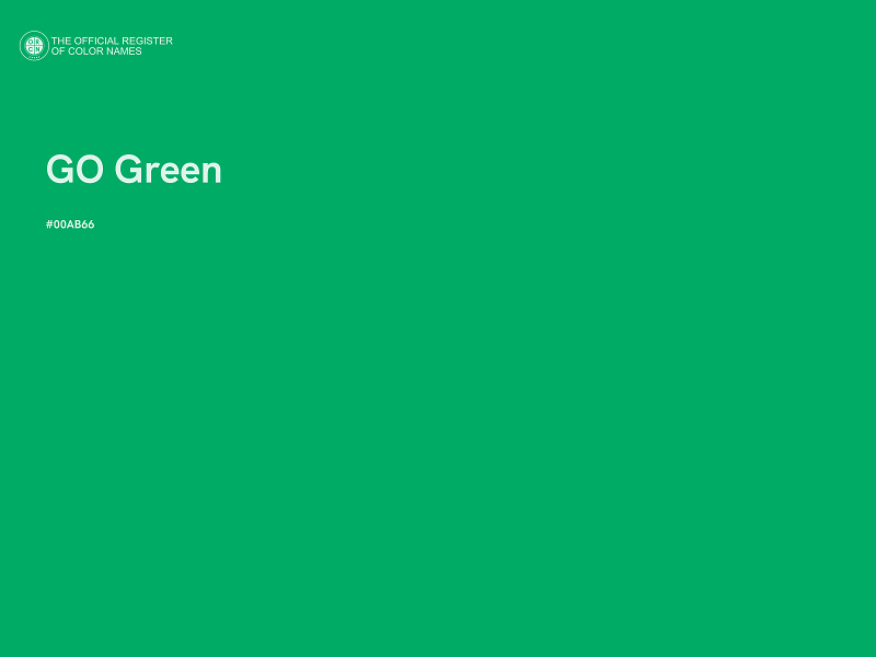 #00AB66 - GO Green color image
