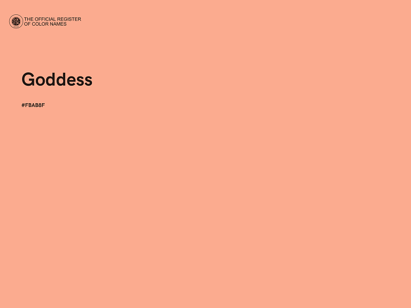 #FBAB8F - Goddess color image