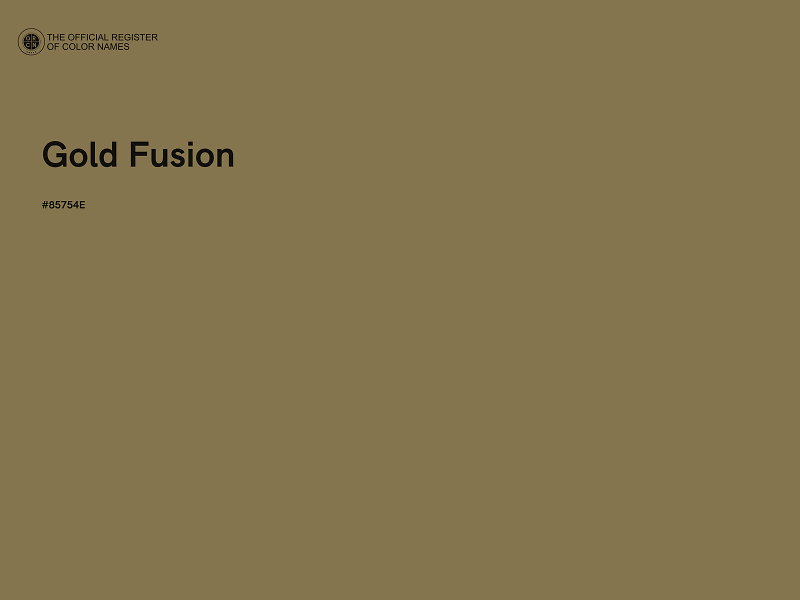 #85754E - Gold Fusion color image