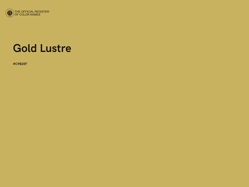 #C9B25F - Gold Lustre color image