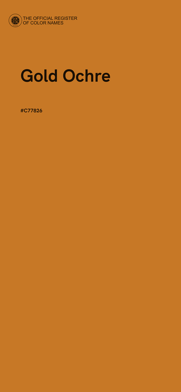 #C77826 - Gold Ochre color image