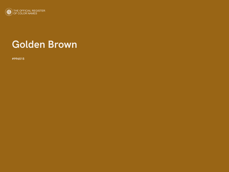 #996515 - Golden Brown color image