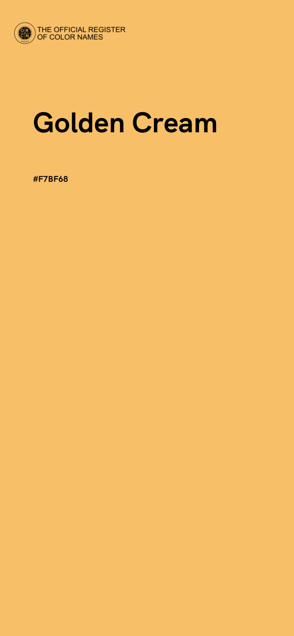 #F7BF68 - Golden Cream color image
