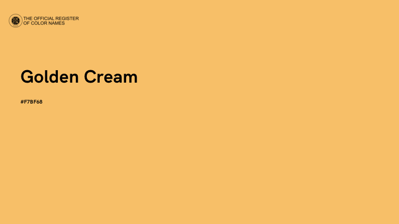 #F7BF68 - Golden Cream color image