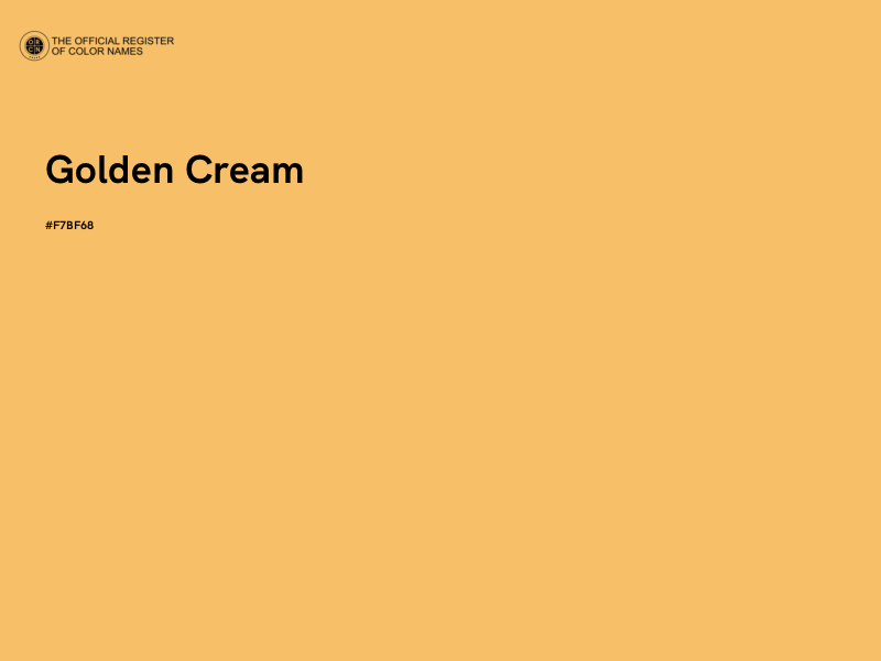 #F7BF68 - Golden Cream color image