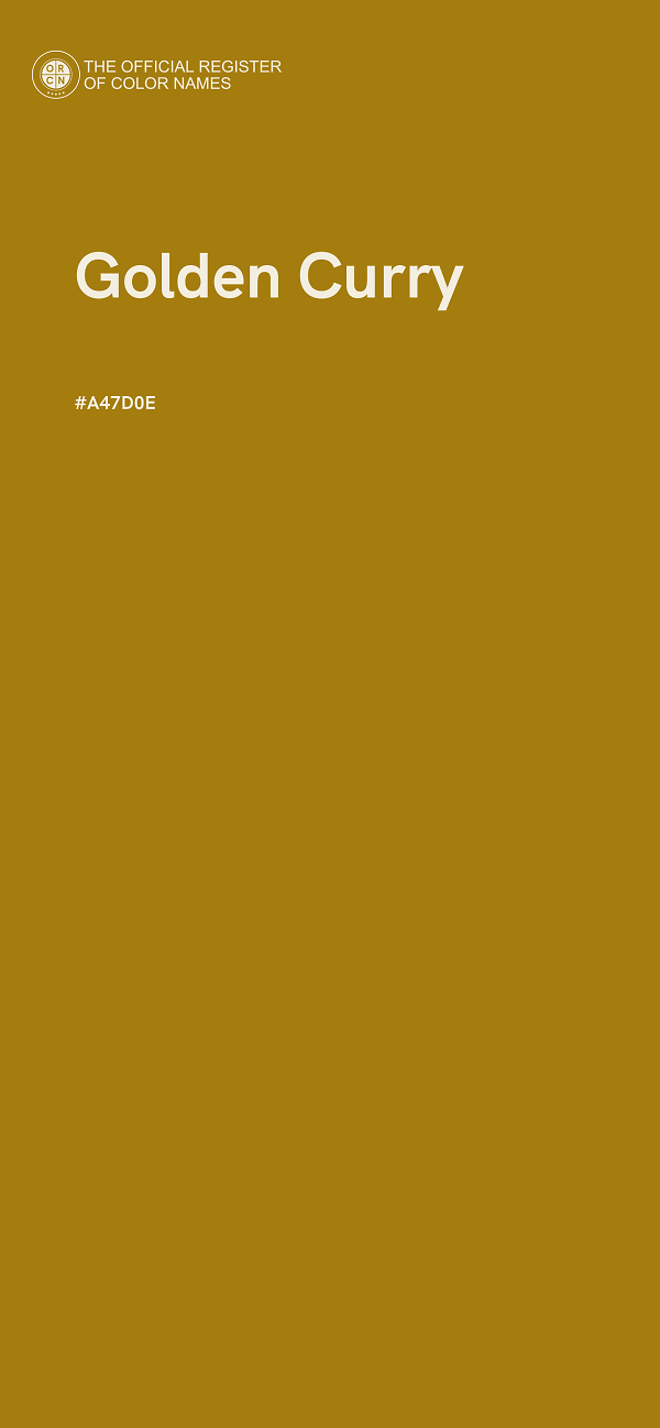 #A47D0E - Golden Curry color image