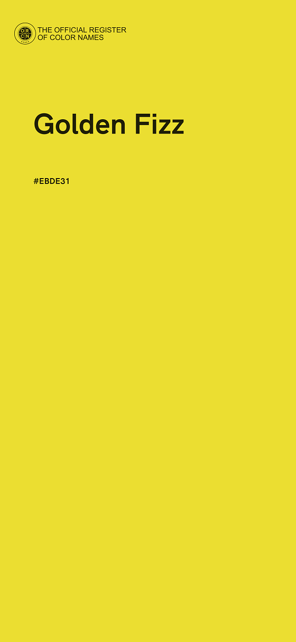 #EBDE31 - Golden Fizz color image