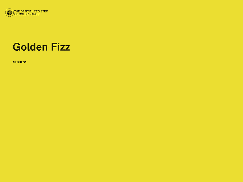 #EBDE31 - Golden Fizz color image