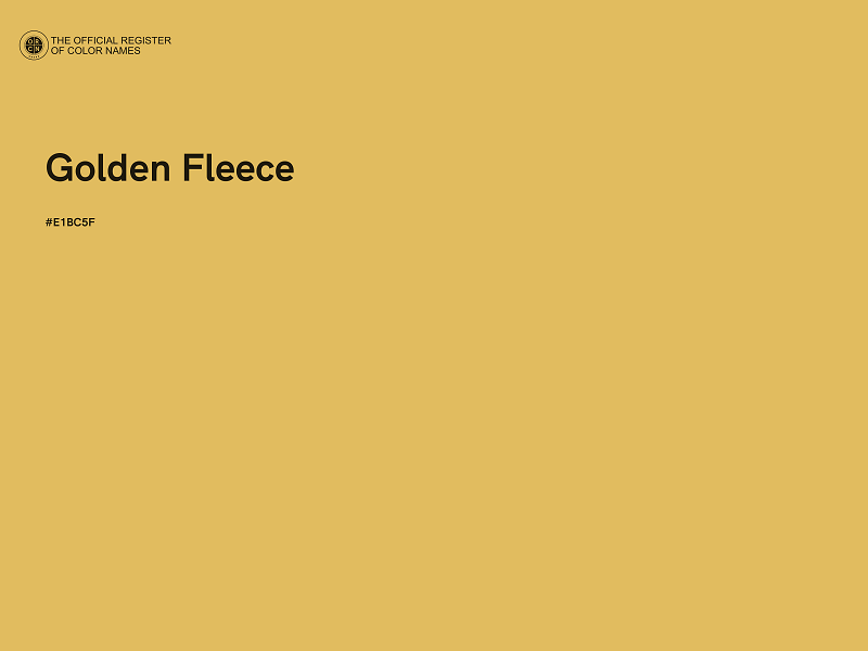 #E1BC5F - Golden Fleece color image