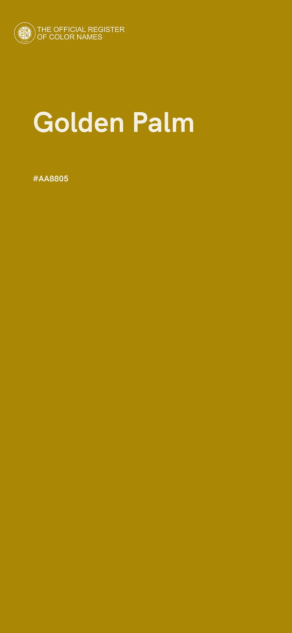 #AA8805 - Golden Palm color image