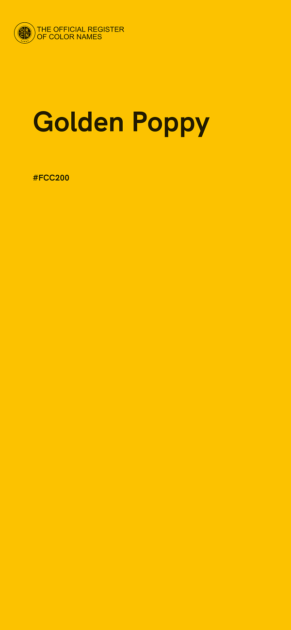 #FCC200 - Golden Poppy color image