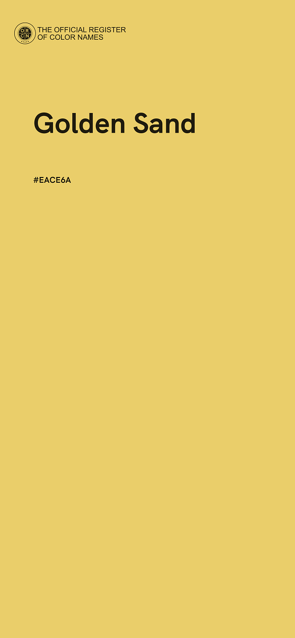 #EACE6A - Golden Sand color image